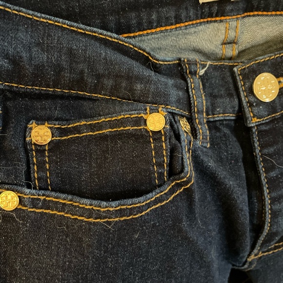 Tory Burch denim straight leg jeans - Picture 6 of 7